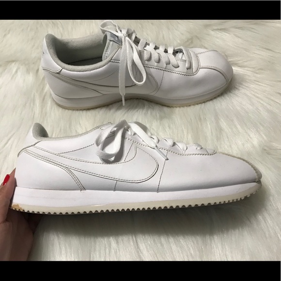 all white cortez shoes